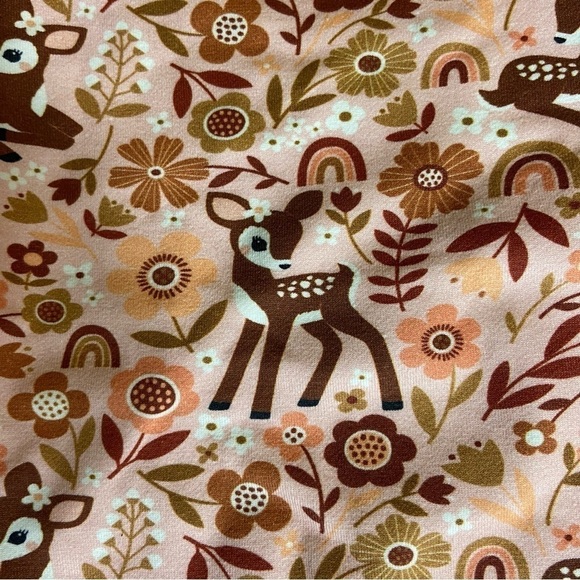 NWT Miki Miette Baby Girl Romper – 6M – Woodland Deer Print – Snaps -100% Cotton - Picture 5 of 6